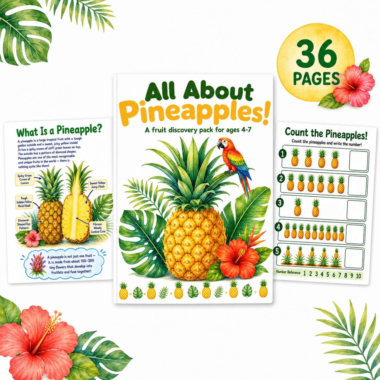 All About Pineapples Printable