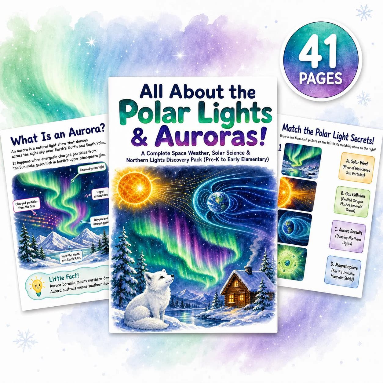 Aurora Borealis Printable for Kids